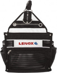 Lenox - 33 Pocket Black Ballistic Nylon Tool Tote - 10" Wide x 10" Deep x 12" High - Apex Tool & Supply