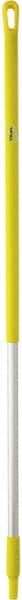 Vikan - 51 x 1-1/4" Aluminum Squeegee Handle - European Threaded Connection, Yellow - Apex Tool & Supply