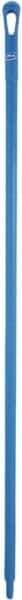 Vikan - 59 x 1-1/4" Polypropylene Squeegee Handle - European Threaded Connection, Blue - Apex Tool & Supply