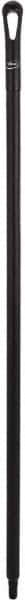 Vikan - 51 x 1-1/4" Polypropylene Squeegee Handle - European Threaded Connection, Black - Apex Tool & Supply