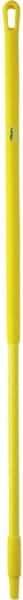 Vikan - 51 x 1-1/4" Fiberglass Squeegee Handle - European Threaded Connection, Yellow - Apex Tool & Supply