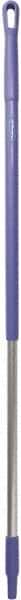 Vikan - 51 x 1-1/4" Aluminum Squeegee Handle - European Threaded Connection, Purple - Apex Tool & Supply