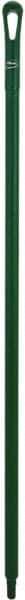 Vikan - 51 x 1-1/4" Polypropylene Squeegee Handle - European Threaded Connection, Green - Apex Tool & Supply