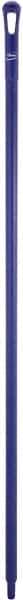 Vikan - 59 x 1-1/4" Polypropylene Squeegee Handle - European Threaded Connection, Purple - Apex Tool & Supply