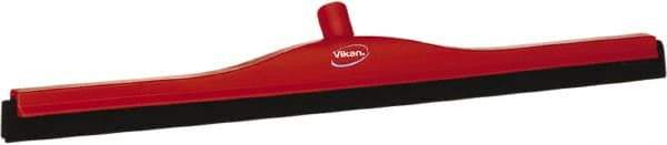Vikan - 28" Foam Rubber Blade Bench Squeegee - Double Edge, Red, Plastic Holder - Apex Tool & Supply