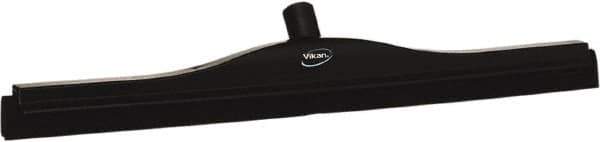 Vikan - 24" Foam Rubber Blade Bench Squeegee - Double Edge, Black, Plastic Holder - Apex Tool & Supply
