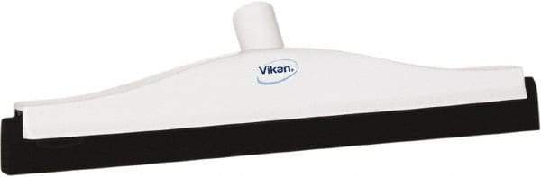 Vikan - 16" Foam Rubber Blade Bench Squeegee - Double Edge, White, Plastic Holder - Apex Tool & Supply
