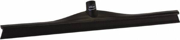 Vikan - 23.62" Rubber Blade Floor Squeegee - Single Edge, Black, Plastic Holder - Apex Tool & Supply