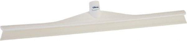 Vikan - 23.62" Rubber Blade Floor Squeegee - Single Edge, White, Plastic Holder - Apex Tool & Supply