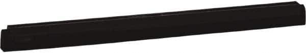 Vikan - 24" Foam Rubber Blade Squeegee Refill - Double Edge, Black, Plastic Holder - Apex Tool & Supply