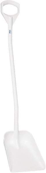 Vikan - 13-1/4" High Square Plastic Shovel - 39-7/8" Long D-Grip Handle - Apex Tool & Supply