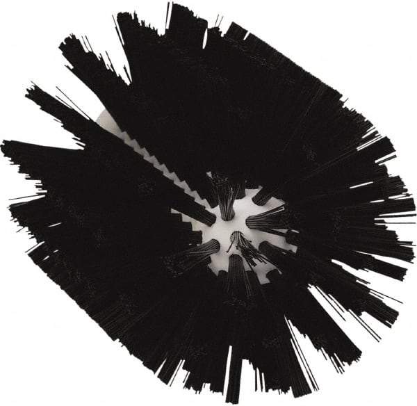 Vikan - 4" Diam Polyester Tube Brush - 6-1/2" OAL, 5-1/4" Head Length, Polypropylene Handle - Apex Tool & Supply