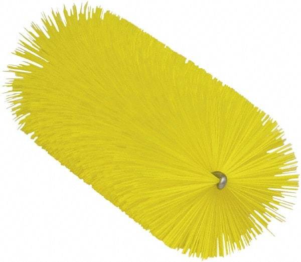 Vikan - 2.3" Diam Polyester Tube Brush - 6-1/4" OAL, 6-1/2" Head Length, Stainless Steel Handle - Apex Tool & Supply