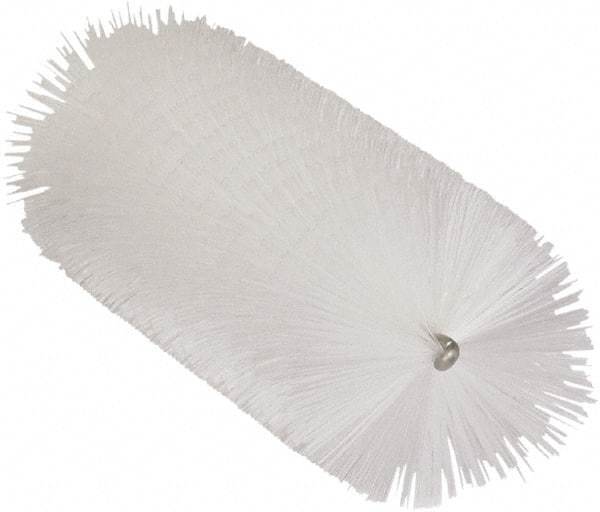 Vikan - 2.3" Diam Polyester Tube Brush - 6-1/4" OAL, 6-1/2" Head Length, Stainless Steel Handle - Apex Tool & Supply