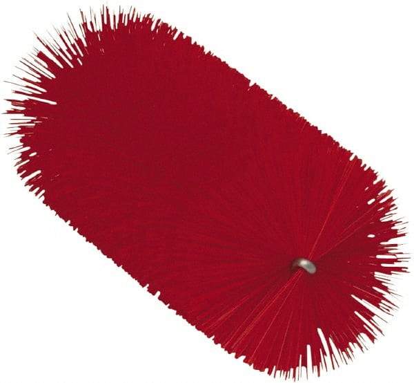 Vikan - 2.3" Diam Polyester Tube Brush - 6-1/4" OAL, 6-1/2" Head Length, Stainless Steel Handle - Apex Tool & Supply