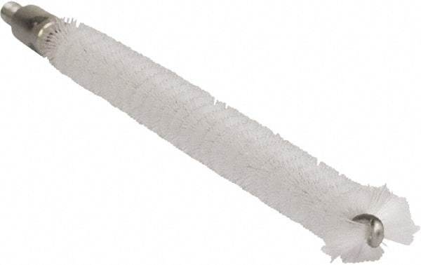 Vikan - 1/2" Diam Polyester Tube Brush - 6-1/4" OAL, 6-1/2" Head Length, Stainless Steel Handle - Apex Tool & Supply