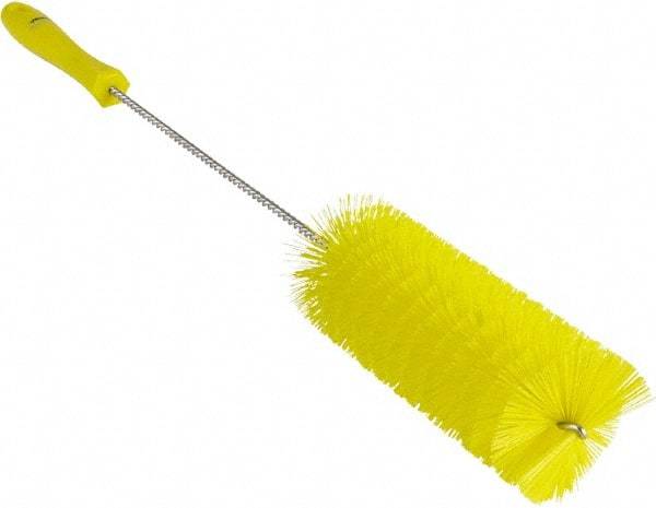 Vikan - 2-3/8" Diam Polyester Valve Brush - 19-5/8" OAL, 5-13/16" Head Length, Polypropylene & Stainless Steel Handle - Apex Tool & Supply