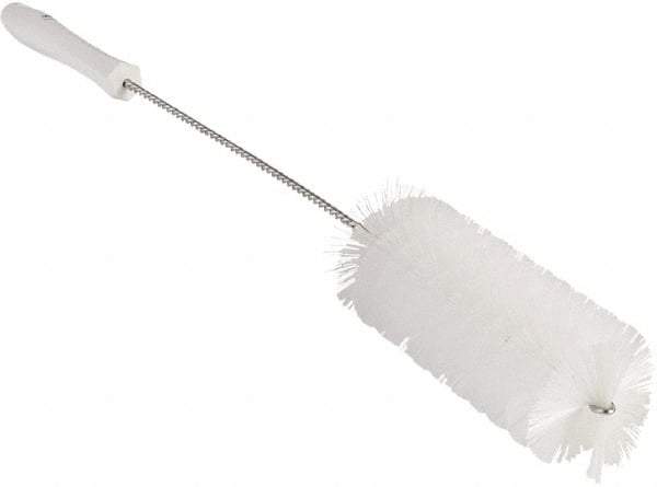 Vikan - 2-3/8" Diam Polyester Valve Brush - 19-5/8" OAL, 5-13/16" Head Length, Polypropylene & Stainless Steel Handle - Apex Tool & Supply