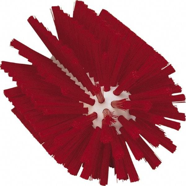Vikan - 3" Diam Polyester Tube Brush - 6-1/4" OAL, 5-1/4" Head Length, Polypropylene Handle - Apex Tool & Supply