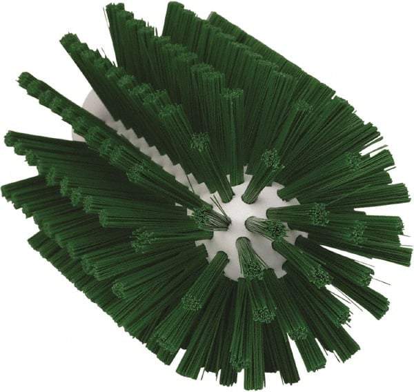 Vikan - 3" Diam Polyester Tube Brush - 6-1/4" OAL, 5-1/4" Head Length, Polypropylene Handle - Apex Tool & Supply
