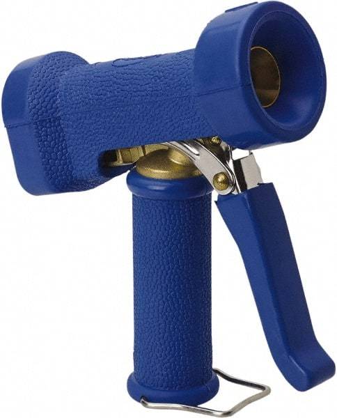Vikan - Garden Hose Trigger Pistol Nozzle - Brass, Stainless Steel, Rubber - Apex Tool & Supply