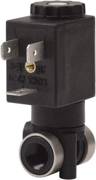 Spartan Scientific - 1/8" NPT Port, 3 Way, 2 Position, Composite Solenoid Valve - Normally Closed, Viton Seal - Apex Tool & Supply
