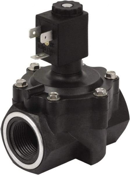 Spartan Scientific - 3/4" NPT Port, 2 Way, 2 Position, Glass-Filled Polyester Solenoid Valve - Normally Closed, EPDM Seal - Apex Tool & Supply
