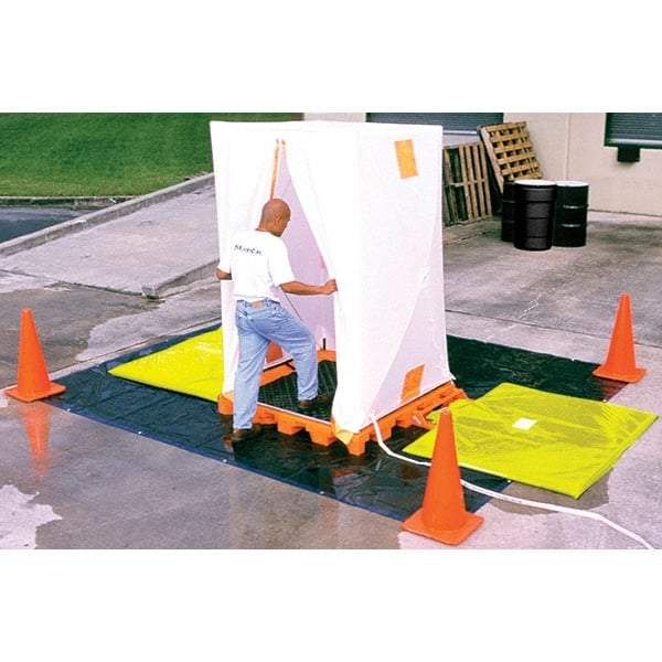 UltraTech - Vinyl Coated Nylon Liner, Waterproof Fabric Decon Deck Privacy Shelter - 12" Long x 12" Wide x 52" High - Apex Tool & Supply