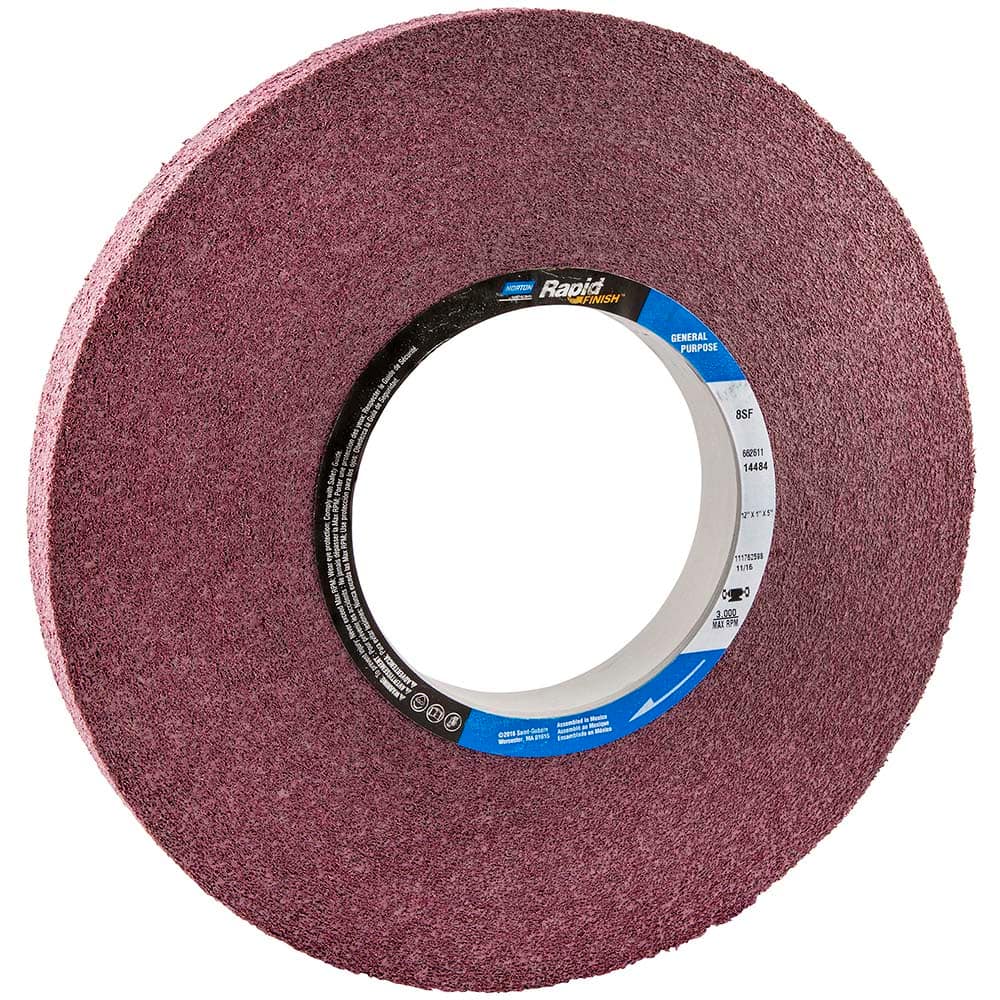 Deburring Wheel: Density 8, Silicon Carbide Convolute Wheel, 3,000 RPM
