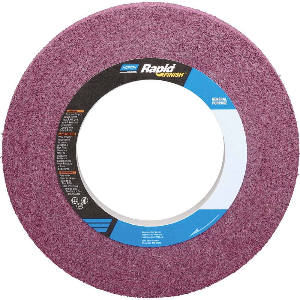 Deburring Wheel: Density 9, Aluminum Oxide Convolute Wheel, 3,000 RPM