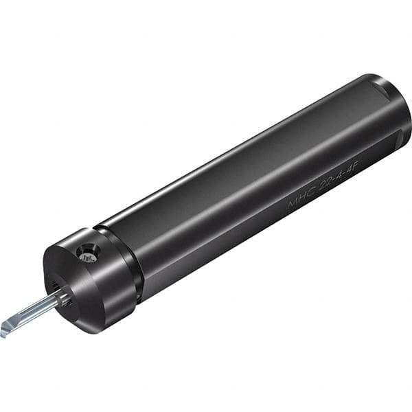 Vargus - Internal Thread, Neutral Cut, 7/8" Shank Width x 7/8" Shank Height Indexable Threading Toolholder - 3.29" OAL, M4/MS4 Insert Compatibility, MHC Toolholder, Series Microscope Round 4 Flats - Apex Tool & Supply