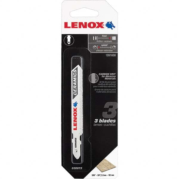 Lenox - Jig Saw Blades Blade Material: Bi-Metal Blade Length (Inch): 3-1/2 - Apex Tool & Supply