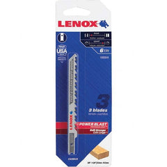 Lenox - Jig Saw Blades Blade Material: Bi-Metal Blade Length (Inch): 4 - Apex Tool & Supply