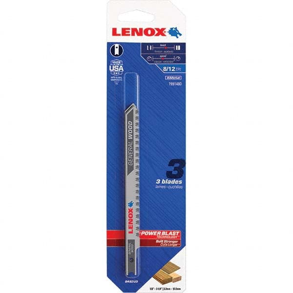 Lenox - Jig Saw Blades Blade Material: Bi-Metal Blade Length (Inch): 4-1/2 - Apex Tool & Supply