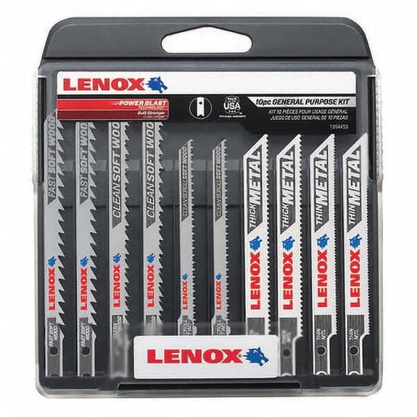 Lenox - Jig Saw Blade Sets Blade Material: Bi-Metal Minimum Blade Length (Inch): 3-5/8 - Apex Tool & Supply