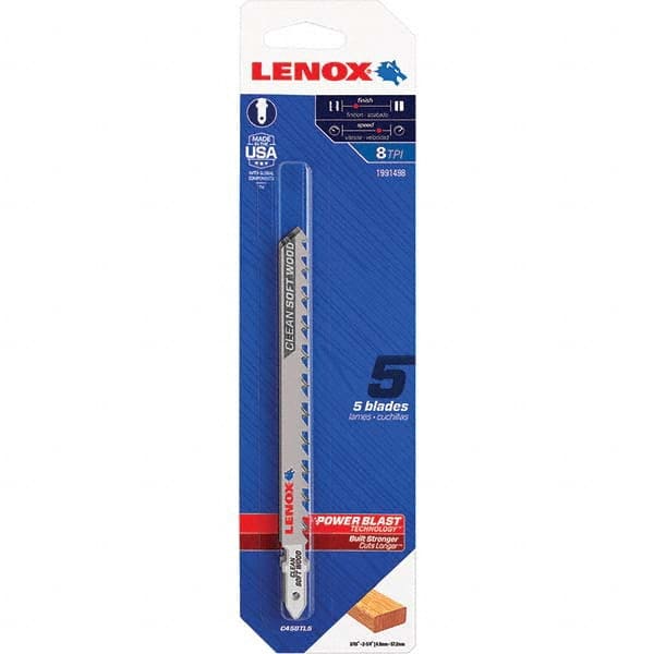 Lenox - Jig Saw Blades Blade Material: Bi-Metal Blade Length (Inch): 4-5/8 - Apex Tool & Supply