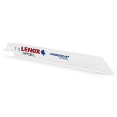 Lenox - Reciprocating Saw Blades Blade Material: Bi-Metal Blade Length (Inch): 8 - Apex Tool & Supply