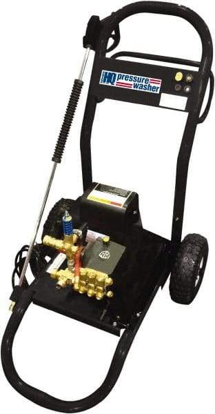Value Collection - Electric, 15 Amp, 2.3 hp, 1,200 psi, 2.1 GPM, Cold Water Pressure Washer - AR Triplex Ceramic Plunger, 50' x 3/8" Hose, 110 Max Volts - Apex Tool & Supply