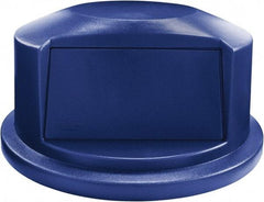Rubbermaid - Dome Lid for Use with 44 Gal Round Trash Cans - Blue, For Brute Trash Cans - Apex Tool & Supply