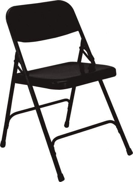 NPS - 18-1/4" Wide x 20-1/4" Deep x 29-1/2" High, Steel Standard Folding Chair - Black - Apex Tool & Supply
