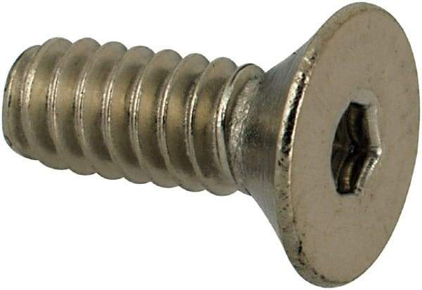 Value Collection - #4-40 UNC Hex Socket Drive, 82° Flat Screw - Grade 316 Stainless Steel, 5/16" OAL - Apex Tool & Supply