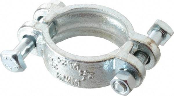 Dixon Valve & Coupling - 2-7/64 to 2-19/64" OD, Double Bolt Iron Clamp - Plated Malleable Iron - Apex Tool & Supply