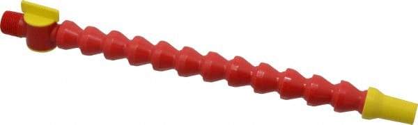 Value Collection - 3 Piece, 13" Hose Length, 1/2" ID, POM Coolant Hose Kit - 1/2 NPT, Round Nozzle, For Snap Flow Modular Hose Systems - Apex Tool & Supply