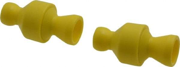 Value Collection - 2 Piece, 1/4" ID Coolant Hose Connection Valve - Male to Female Connection, POM Body, Unthreaded, Use with Snap Together Hose Systems - Apex Tool & Supply