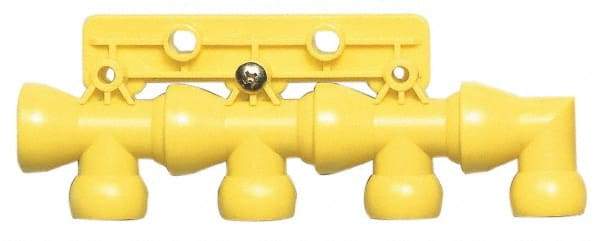 Value Collection - 1/2" Hose Inside Diam, Coolant Hose Manifold - For Use with Snap Together Hose System, 8 Pieces - Apex Tool & Supply