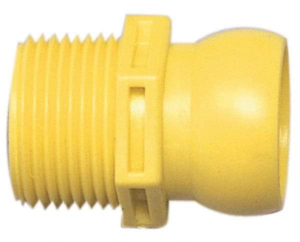Value Collection - 4 Piece, 3/4" Hose ID, Male to Male Coolant Hose Connector - 3/4" BSPT, For Snap Flow Modular Hose Systems - Apex Tool & Supply