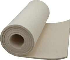 Made in USA - 1/4 Inch Thick x 60 Inch Wide x 12 Inch Long, Pressed Wool Felt Sheet - 4 Lbs/Square Yd., White, 500 psi - Apex Tool & Supply