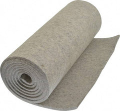 Made in USA - 1/4 Inch Thick x 72 Inch Wide x 12 Inch Long, Pressed Wool Felt Sheet - 3.1 Lbs/Square Yd., Gray, 250 psi - Apex Tool & Supply