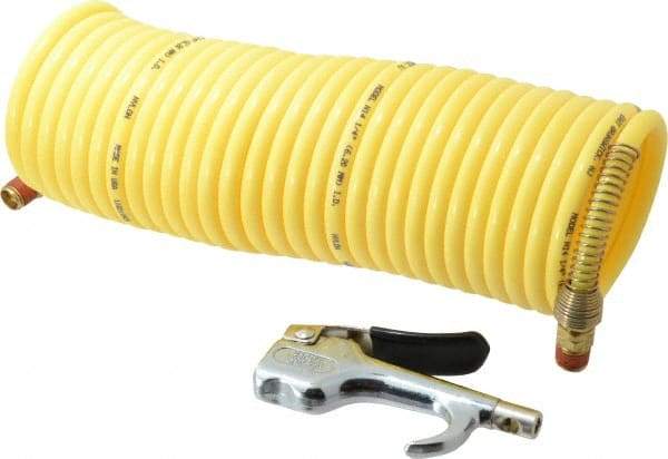 Coilhose Pneumatics - 1/4" ID Thumb Lever Blow Gun - 25' Long Hose - Apex Tool & Supply