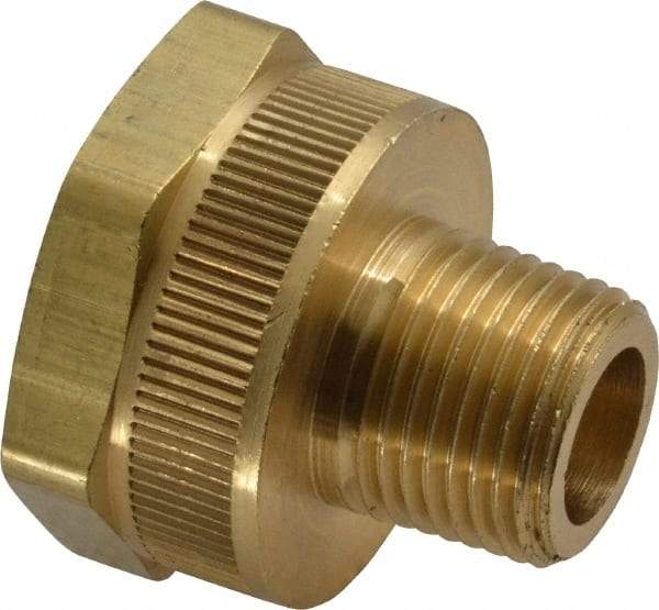 Dixon Valve & Coupling - 3/8 NPTF & 3/4 NH Garden Hose Fitting - Brass, Female Hose to Male Pipe Connector - Apex Tool & Supply